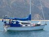 Die neuseel&auml;ndische Yacht ERASMUS mit Mary und Craig
