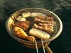 Erstes Bordgrillen auf dieser Reise