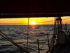 Sonnenuntergang auf dem Weg nach Menorca