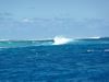 Die Brecher bei der Passage zum Beveridge Reef
